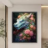 >SALE<Full Embroidery Eco-cotton Thread 11CT Print Flower Dragon Cross Stitch 50x60cm