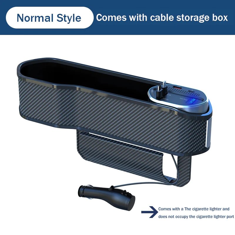 Super Fast Charging Car Charger Car Seat Seam Multifunctional Storage Box