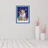 Snowman - 14CT Stamped Cross Stitch Kit(30x21cm)