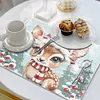 Christmas Diamond Painting Placemats DIY Diamond Dot Kits for Home Decor