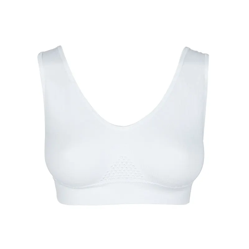 Bras For Women Plus Size Seamless Bra Cotton Breathable Underwear Wireless With Pads Push Up 6XL Bralette