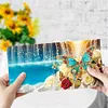 6Pcs Diamond Painting Greeting Card Butterfly Diamond Handmade Card for Friends
