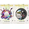 (US Local)2D Flat DIY Guitar Goddess Hanging Mirror Diamond Art Kits Wall Door Decoration