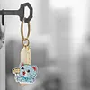 >SALE<5pcs DIY Easter Egg Diamond Painting Keychain Crystal Drill Keyring (YS008)