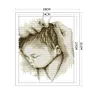 Embrace-14CT Stamped Cross Stitch Kit(28*31cm)