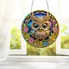 Diamond Painting Single-sided Owl Pendant for Home Garden