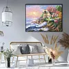 Seaside Garden Lake - 9CT Full Beaded Cross Stitch Kit(55x43cm)