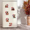 (US Local)6PCS  Xmas DIY Crystal Refrigerator Magnet for Home Decor (Christmas Dog)