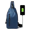 Sac bandouli&egrave;re imperm&eacute;able pour homme avec port de chargement USB