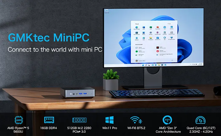 ボブ GMKtec NucBox9 Ryzen5 5600U GMKtec GMKtec NucBox 9 Mini PC AMD® Ryzen™ 5 5600U 199.99