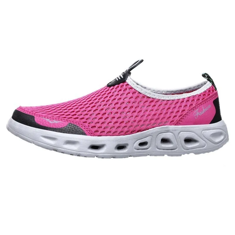 Summer Aqua Shoes For Men Women Outdoor Beach Water Shoe Breathable Fishing Wading Upstream Shoes Non-slip Plus Size Sneakers