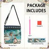 Diamond Painting Beach Lady Crossbody Bag Ethnic Style Handbag with Adjustable Strap