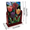 DIY Diamonds Painting Special Shaped Crystal Drill Crafts Mirror Desk Ornament Decor Kit