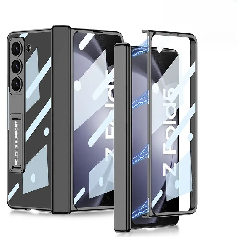 Suitable for Samsung Z Fold series eye protection full-coated film electroplated shock-proof mobile phone case