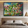 (US Local)Town-14CT Stamped Cross Stitch Kit(82x61cm)