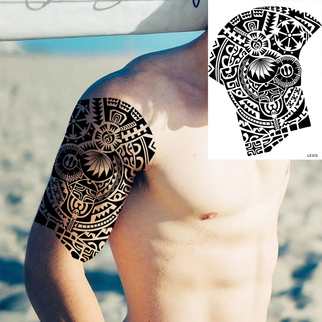 Sdrawing Halloween Skeleton Skull Vampire Temporary Tattoos For Women Adult Rose Flower Fake Tattoo Body Art Leg Arm Tatoo