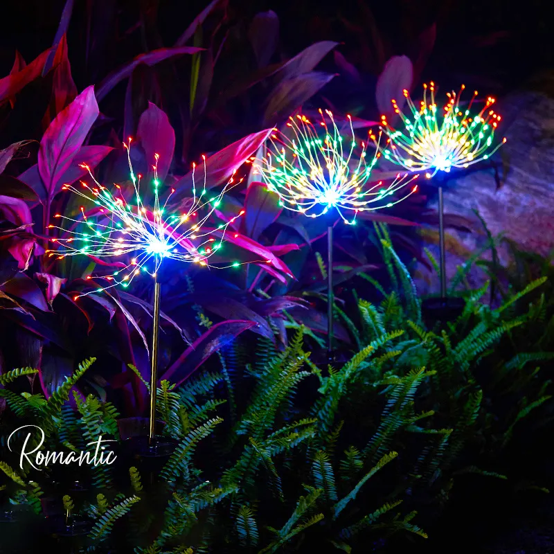 Waterproof Solar Garden Fireworks Lamp