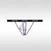 Men's Low-Rise Sexy Ice Silk U-Shaped High-Cut Hollow Thong