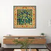 (Stamped/Counted) Trees And Flowers - 11CT Cross Stitch 50*50cm/19.69*19.69in