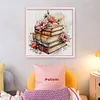 Flowers And Books-11CT Stamped Cross Stitch 40*40cm/15.75*15.75in