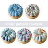 Pumpkin Shaped Magnetic Needle Pin Cushion Holder DIY Craft Random Pattern