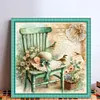Chair Flower Hat-11CT Stamped Cross Stitch 40*40cm/15.75*15.75in
