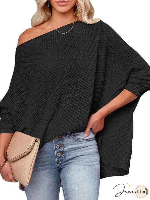 Cozy Crochet Knit Turtleneck Sweater for Women