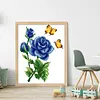 Flower - 9CT Partial Beaded Cross Stitch Kit(30x35cm)