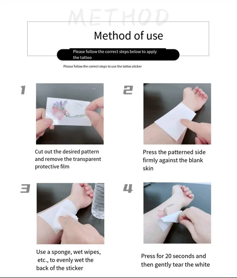 Branch Temporary Tattoo Stickers Women European American Street Style Waterproof Long Lasting Chest Cool Fake Tattoo Body Art