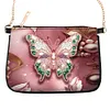(US Local)Special Shape Butterfly 5D DIY Diamond Painting Clutch Bag for Women Girls