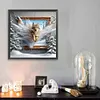 3D Picture Frame Wolf-Full Square Diamond Painting 40*40CM