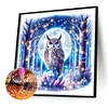 >SALE<5D DIY Full Round Drill Diamond Painting Owl Kit Home Decor Art Craft 40x40cm