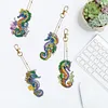 8Pcs DIY Diamond Painting Seahorse Keychain