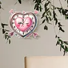 2Pcs Diamond Painting Ornament with Clock Function Hanging Clock Art Craft Decor
