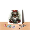 (US Local)Paint By Numbers Kit On Canvas DIY Oil Art Santa Claus Picture Home Decor40x40cm