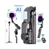 Q31 Handheld Stabilizer 360&deg; Rotating Smart AI Anti-Shake Gimbal With Fill Light Retractable Tripod Automatic Balance Rotation Suitable For iPhone Android System
