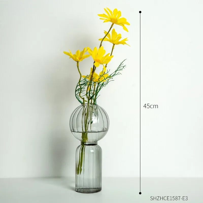 INS Creative Colorful Special-shaped Glass Vases for Decoration Table Decoration Living Room Nordic Home Decoration Flower Vases