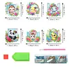 (US Local)6Pcs Acrylic  Animals Diamond Painting Fridge Magnet for Whiteboard