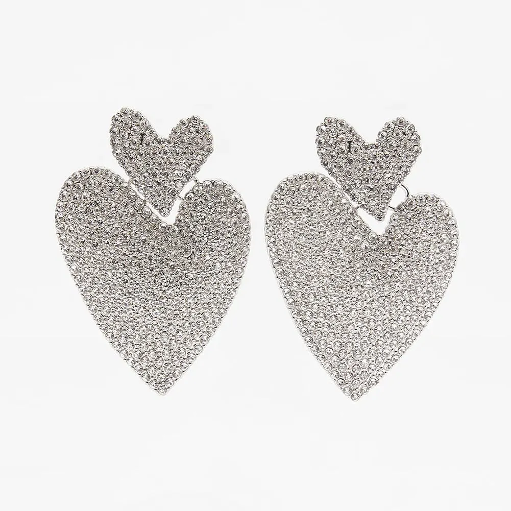 Dvacaman Bohemian Cute Fashion Animal Parrot Bird Drop Earrings Women Shiny Rhinestone Fringed Statement Tassel Earrings Jewelry
