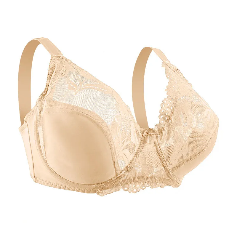 E F Cup Women Lace Bras Plus Size Bra Female Underwear Ultra-Thin Perspective Bralette Underwire Brassiere Sexy Lingerie
