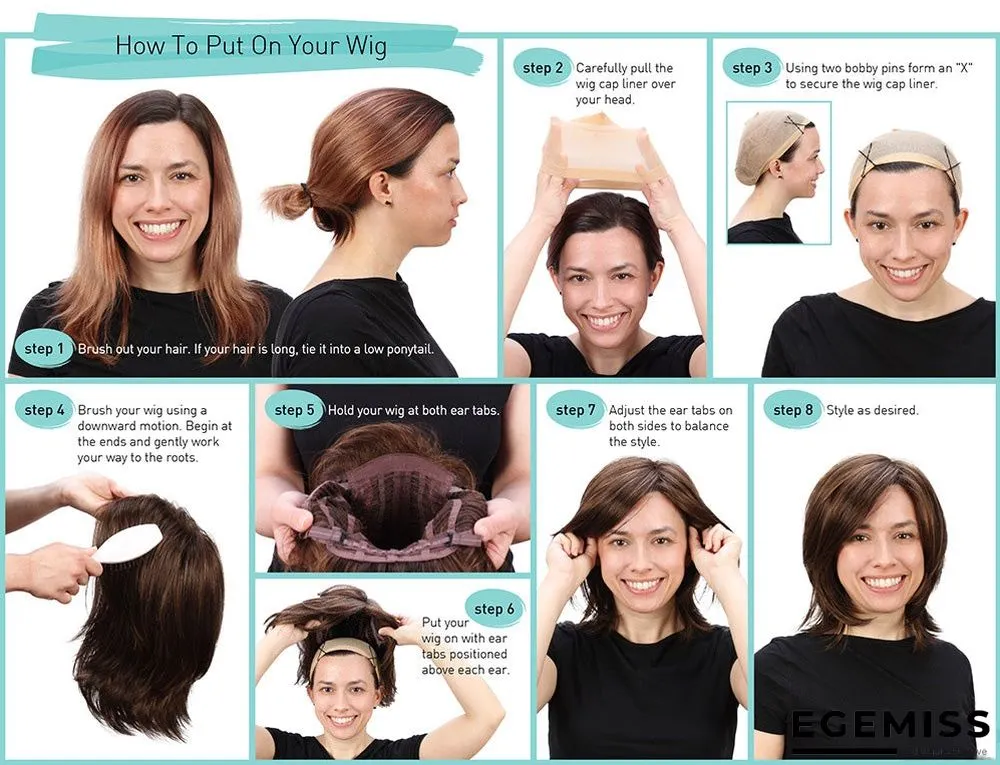 Female Short Straight Hair Side Split Bobo Head Fashion Chemical Fiber Wig | EGEMISS