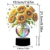 DIY 5D Diamond Painting Acrylic Sunflower  Night Light Lamp Home Decoration Ornament Gift Kit