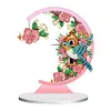 5D DIY Diamond Painting Special Shape Desk Ornament Flower Bird Decor Kit