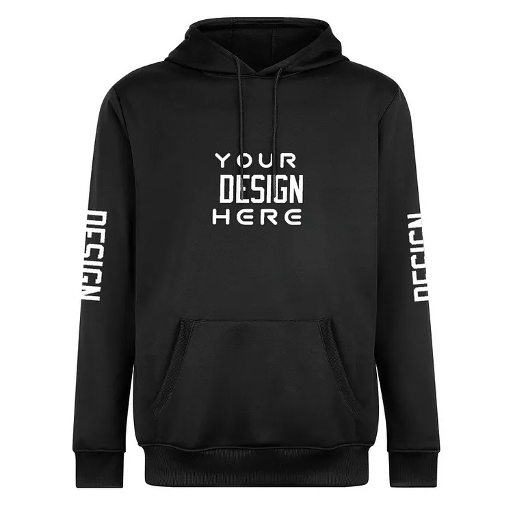 Personalized Design Men's Hoodie (front and back + arms printed)