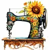 Sewing Machine-11CT Stamped Cross Stitch 45*45cm/17.72*17.72in