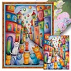 (US Local)Cat-11CT Stamped Cross Stitch Kit(40x55cm)