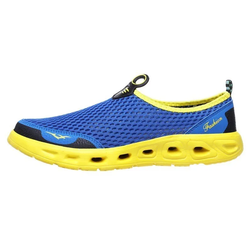 Summer Aqua Shoes For Men Women Outdoor Beach Water Shoe Breathable Fishing Wading Upstream Shoes Non-slip Plus Size Sneakers