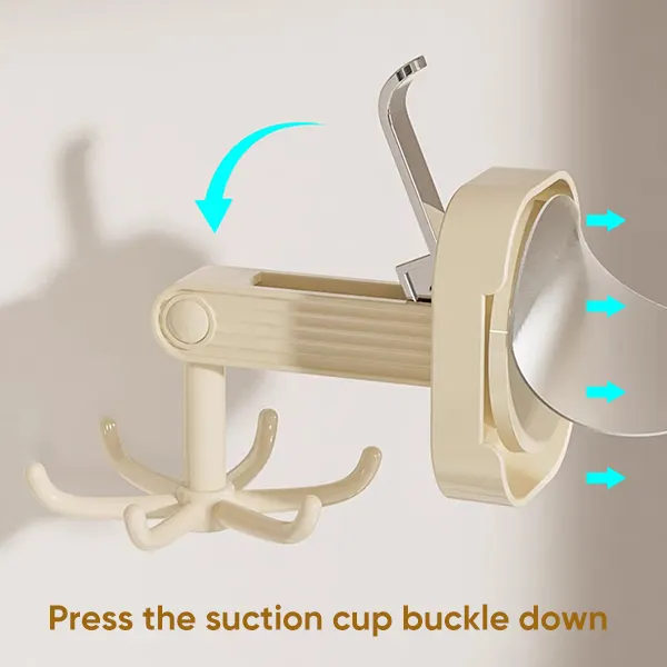 SAKER&reg; Suction Cup Six-Claw Swivel Hook