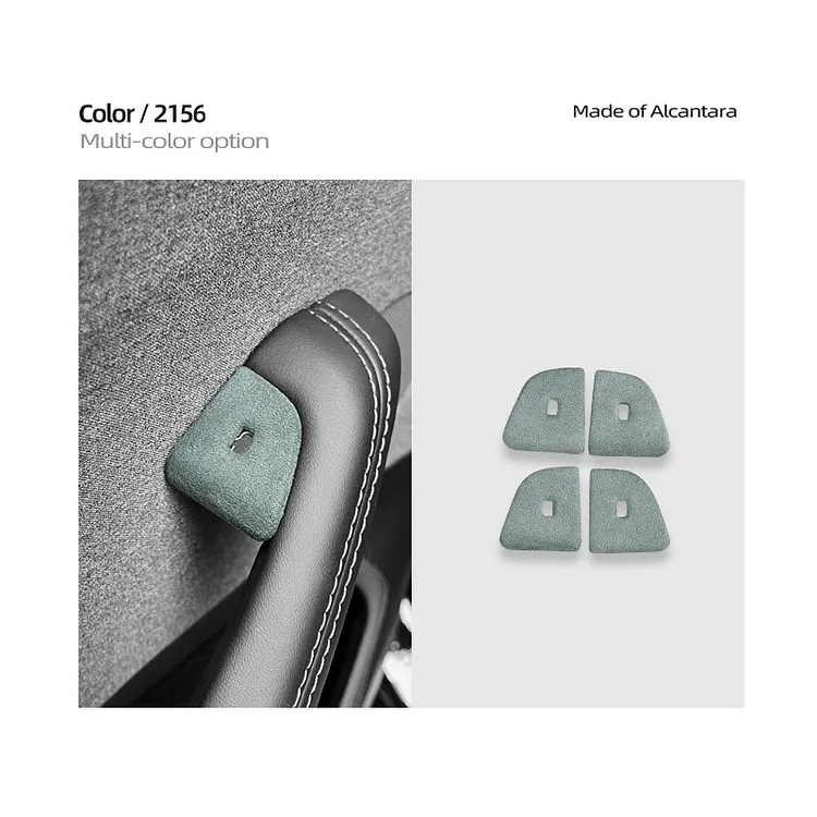 2024 Model 3 Highland Alcantara Door Button Switch Cover (4pcs/set)