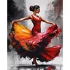 (US Local)Flamenco-Paint By Numbers Kit(40x50cm)